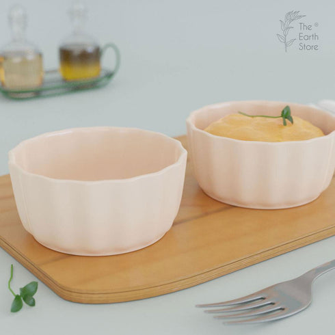 Cream Frontier Dip Bowls (Set of 2) - The Earth Store - platter & dip